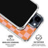 Orange Checkered iPhone 15 Clear Case